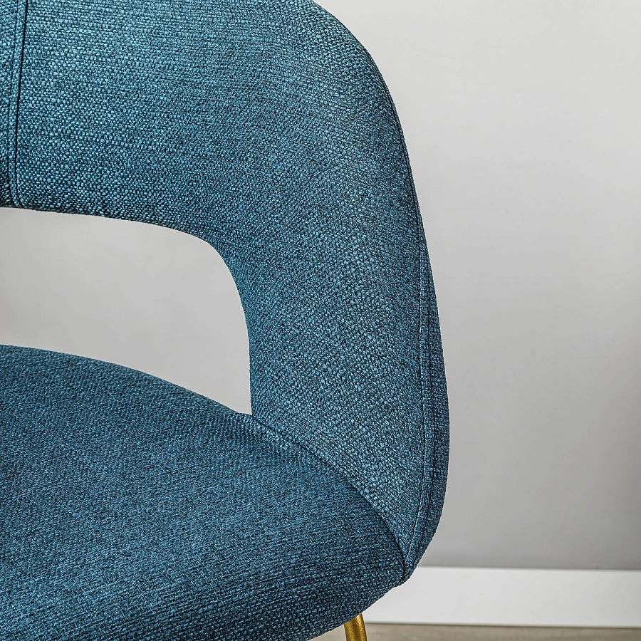 Кресло Бар. Hugs синий/Линк золото - фото 10