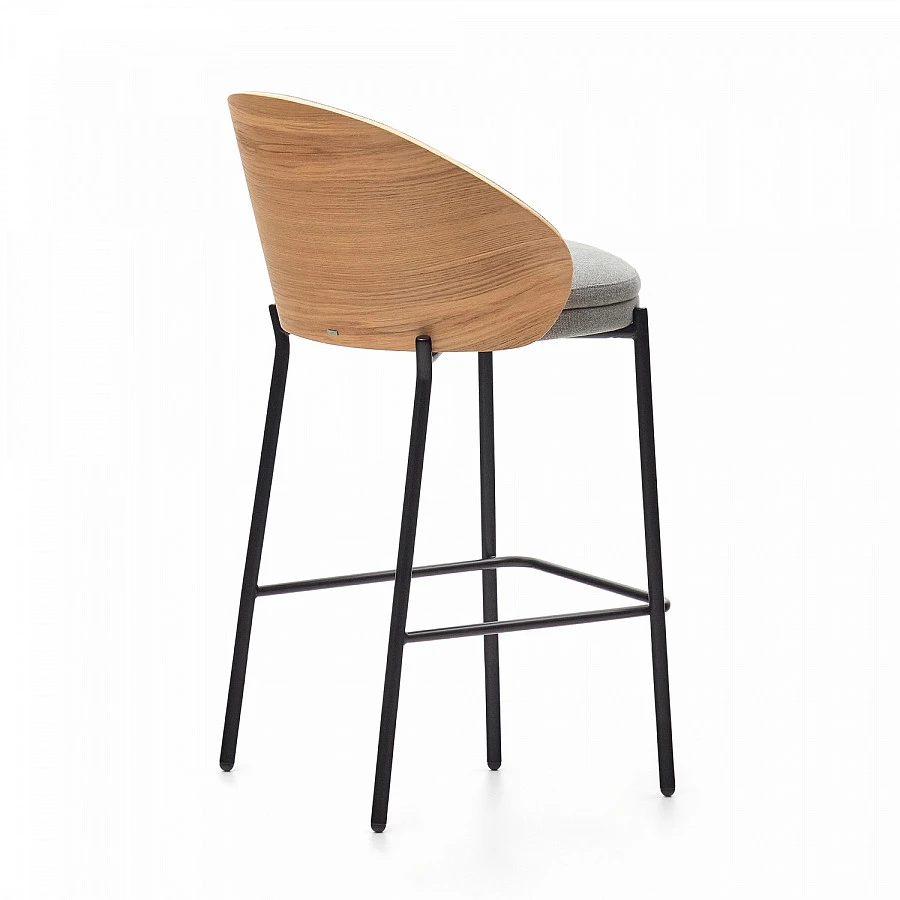 Eamy св.-сер.стул БАР/шпон.ясеня - фото 4