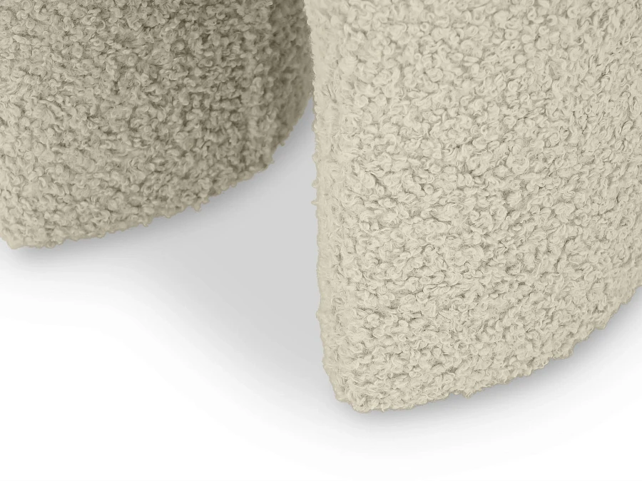 Пуф Shaggy бежевый - фото 3