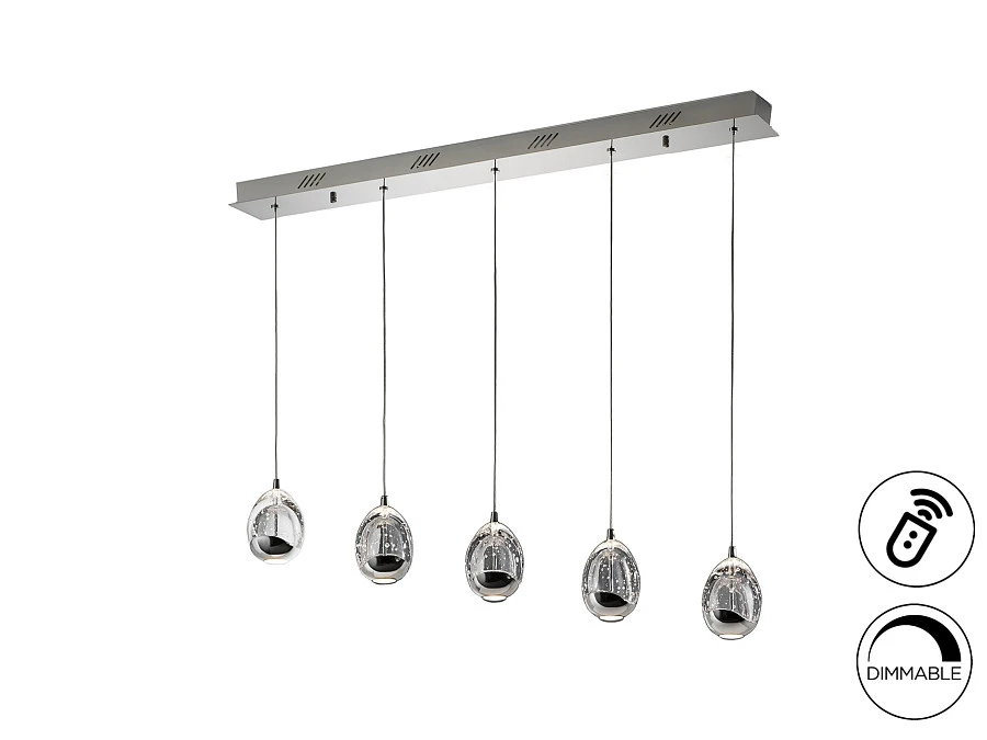 Подвесной светильник Rocio 5L хром DIMMABLE - фото 3