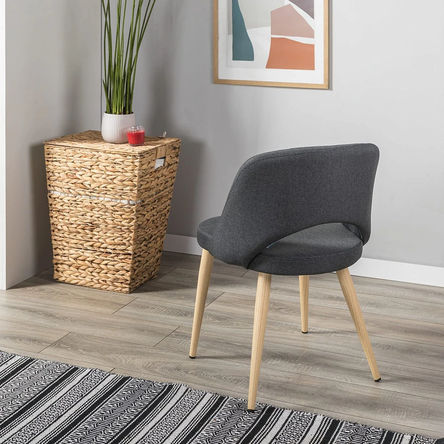 Стул Lars тёмно-серый/нат.дуб - фото 12