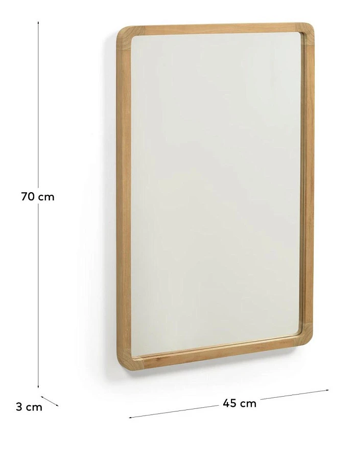 Зеркало Shamel из массива тика 45 x 70 см - фото 5