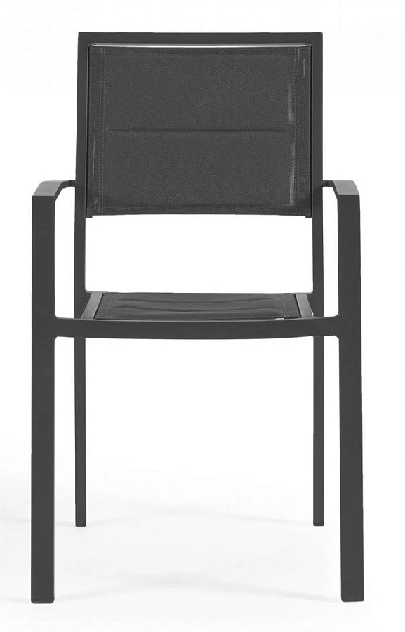 Стул садовый Sirley алюминий/черный - фото 2