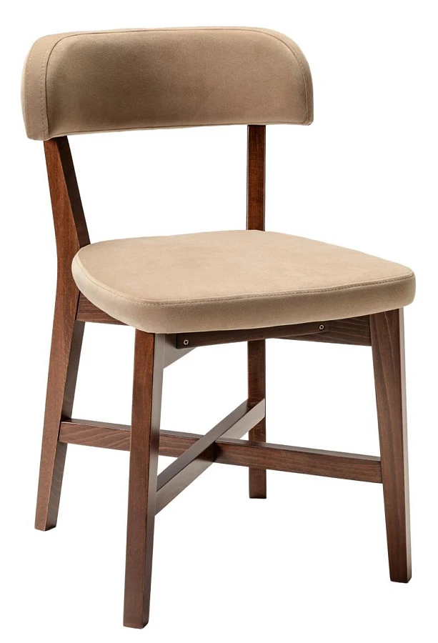 Стул Frank Pro Diag Beige/Темный орех