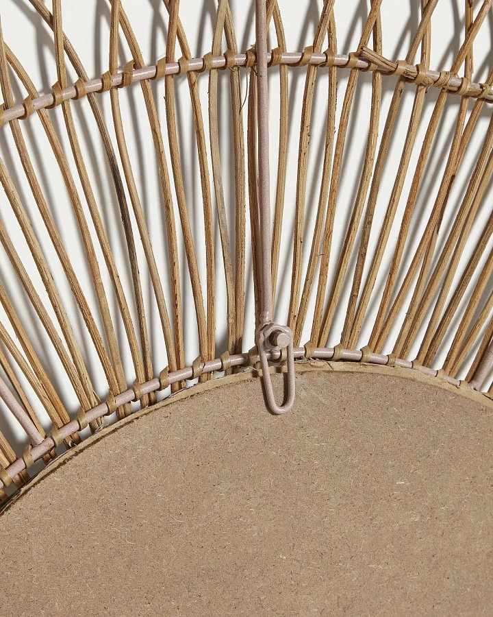 Viviana Зеркало из ротанга с натуральной отделкой Ø 110 см - фото 6