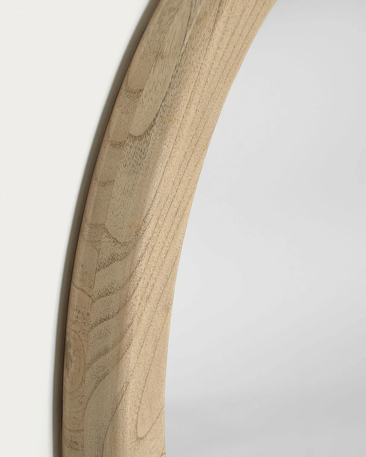 Круглое зеркало Alum из массива минди 50 см - фото 7