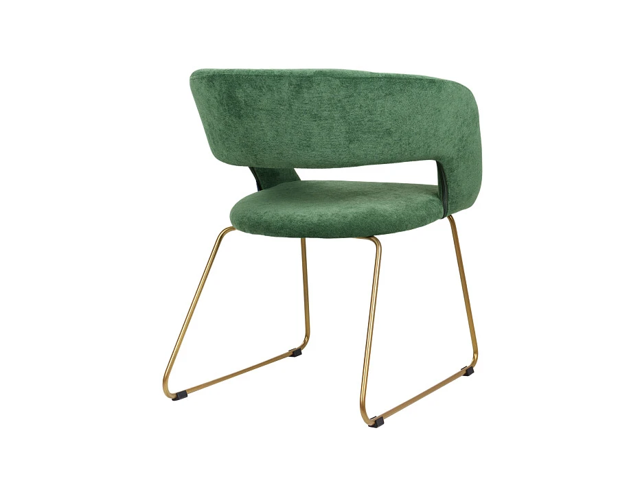 Кресло Hugs зеленый/Линк золото - фото 6