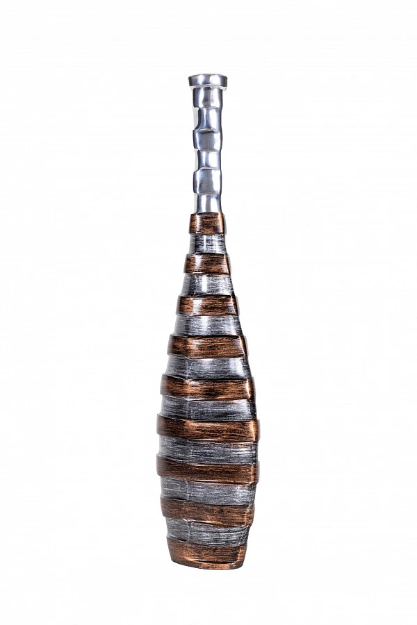 Ваза мет. средняя STRIPES 0.66x0.16x0.06м