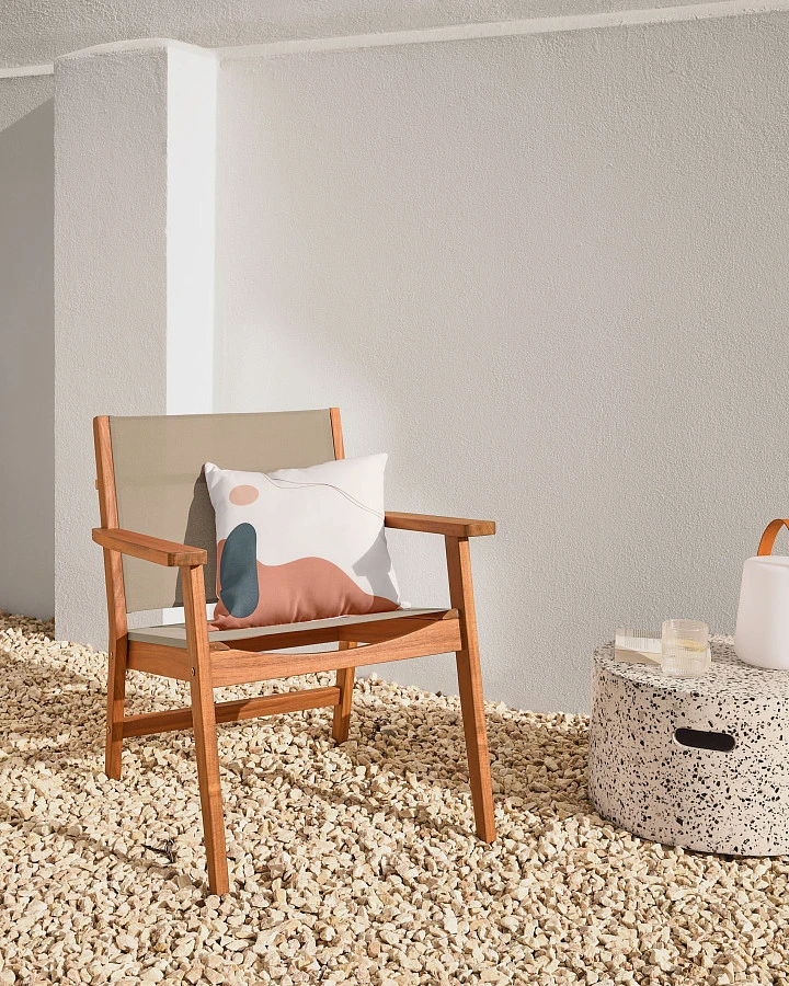 Настольная лампа Cool с коричневой ручкой - фото 3