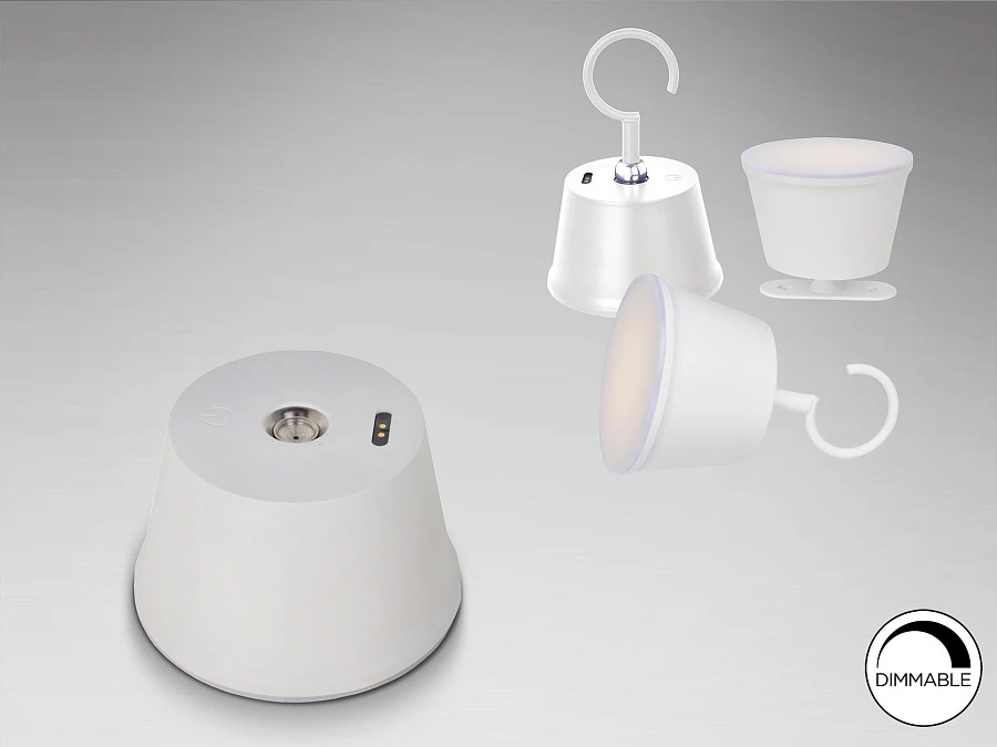 Cuco Уличная настольная лампа LED белая - фото 15