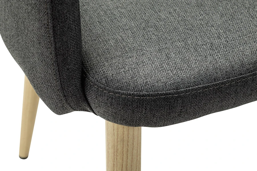 Кресло Ledger темно-серый/нат.дуб - фото 5