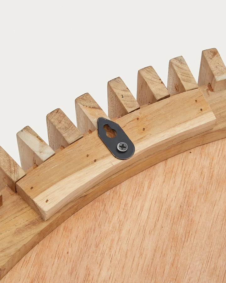 Polke Зеркало в раме из тикового дерева Ø 60 - фото 5