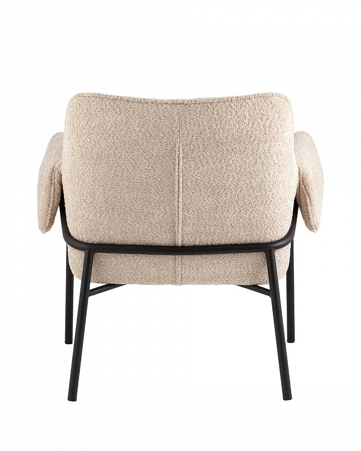 Кресло лаунж Бесс альпака бежевый - фото 4