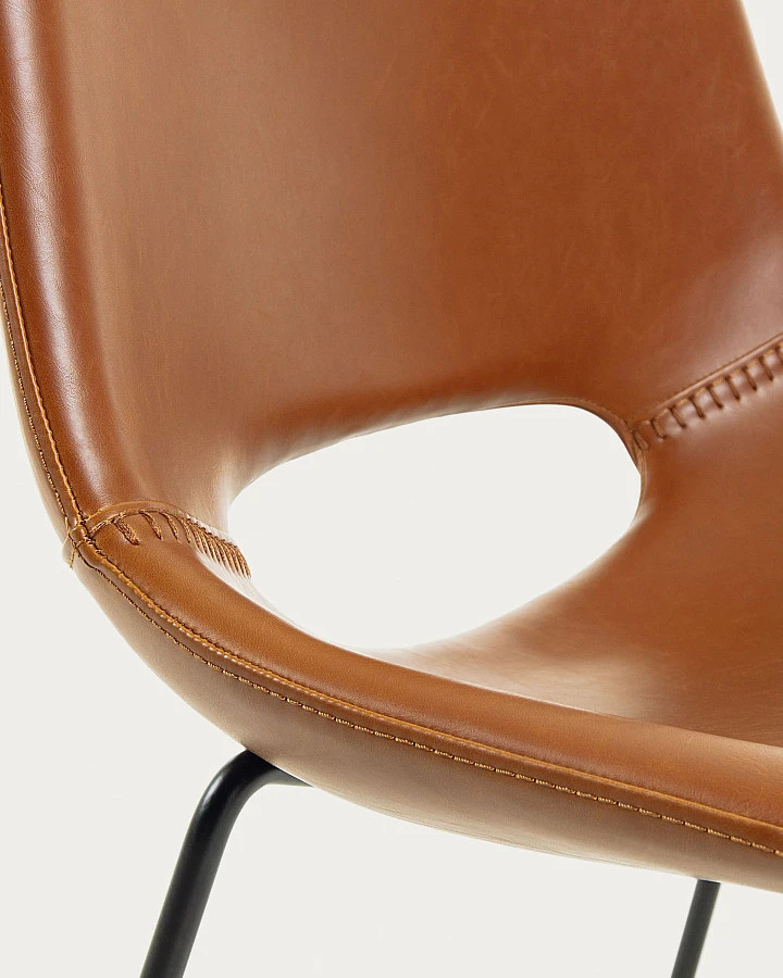 Стул Ziggy без подлокотников коричневый - фото 9