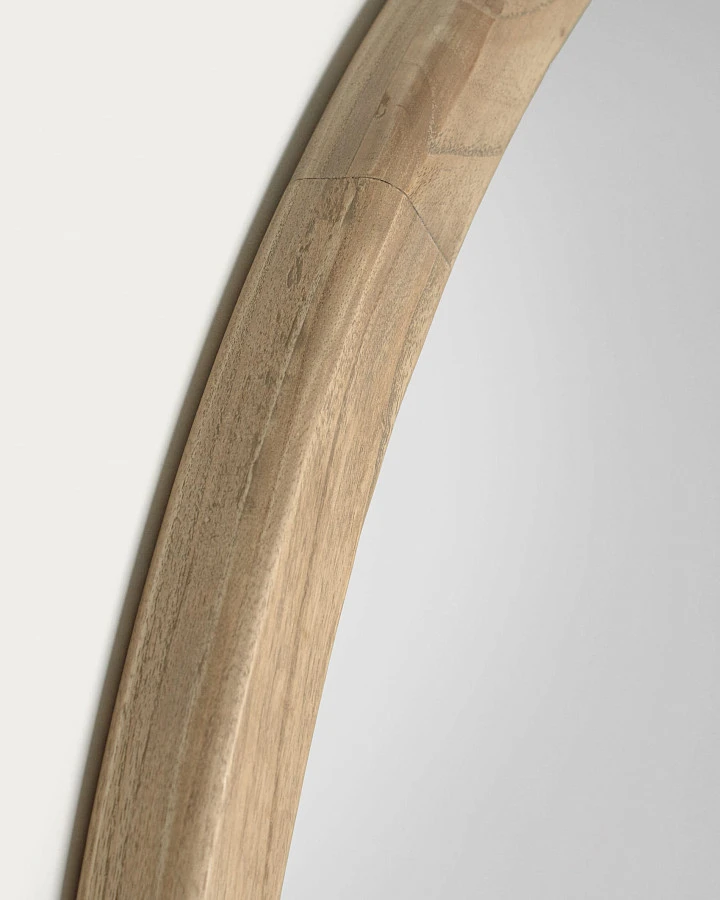 Круглое зеркало Alum из массива минди 80 см - фото 7