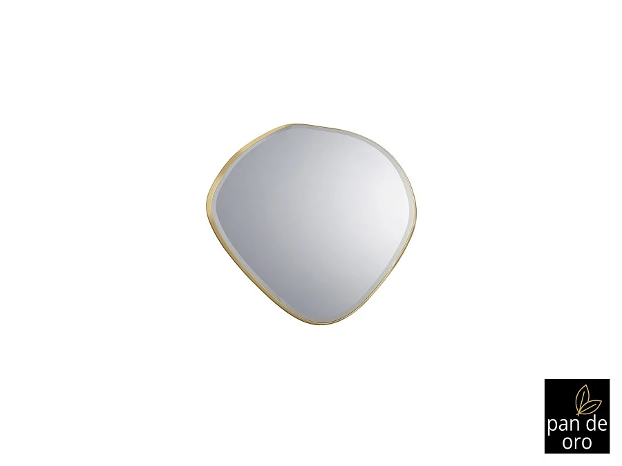 Зеркало овальное Mimo 80X80 золотое - фото 3