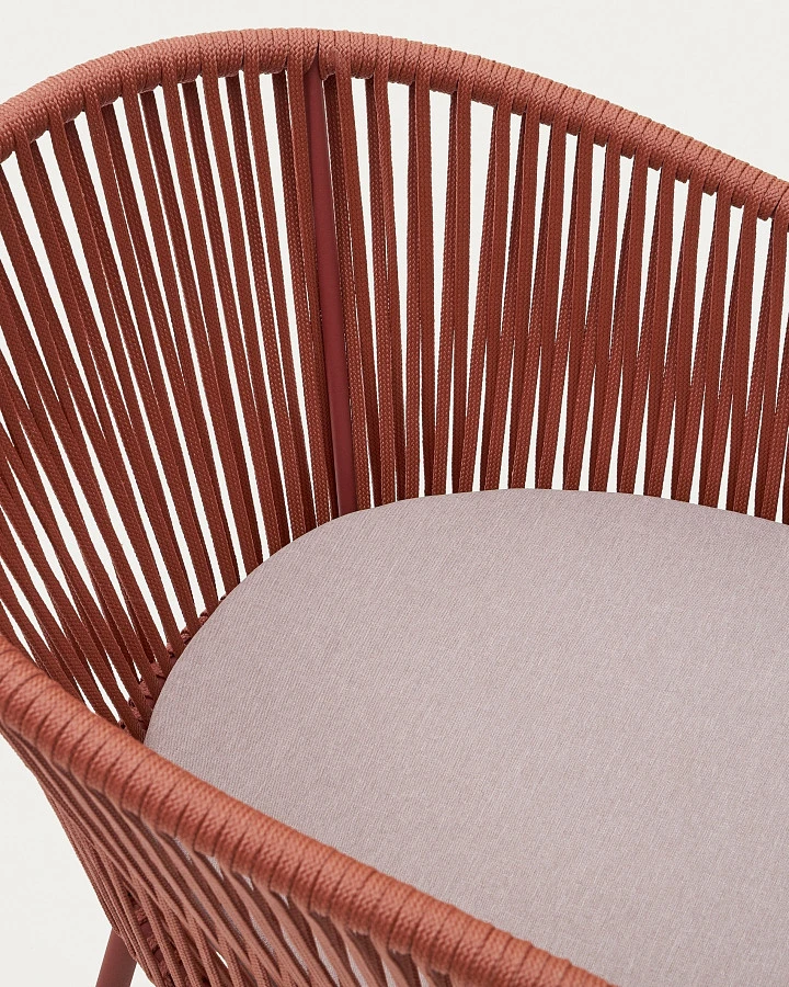 Стул Yanet из терракотовой веревки - фото 9