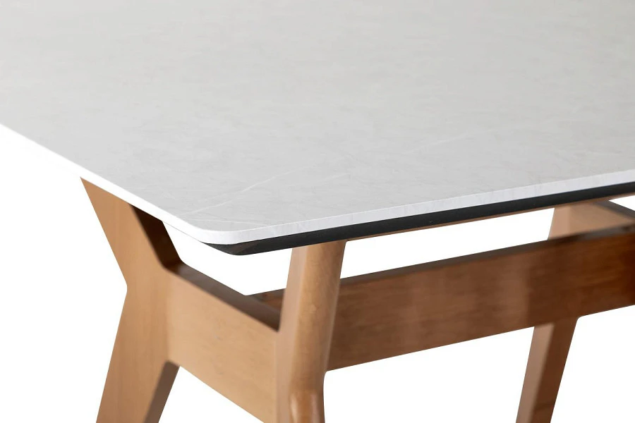 Стол Нарвик квадратный 860*860 Мрамор Бьянко - фото 4