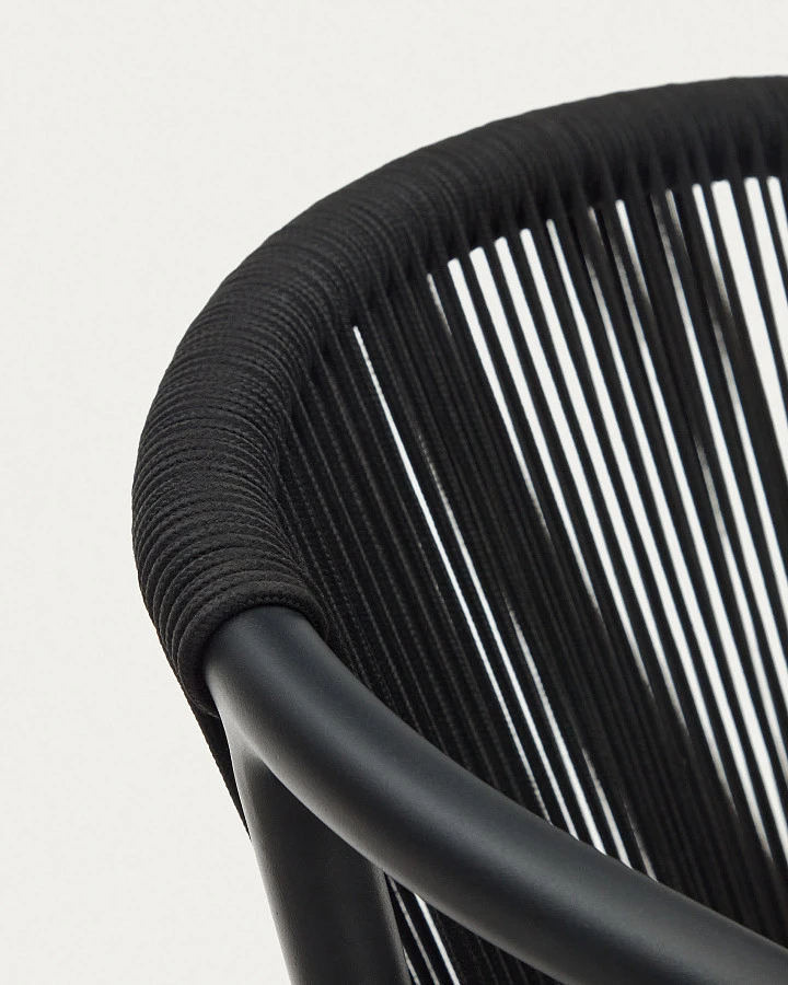 Xelida Садовый стул из алюминия и черного шнура - фото 11