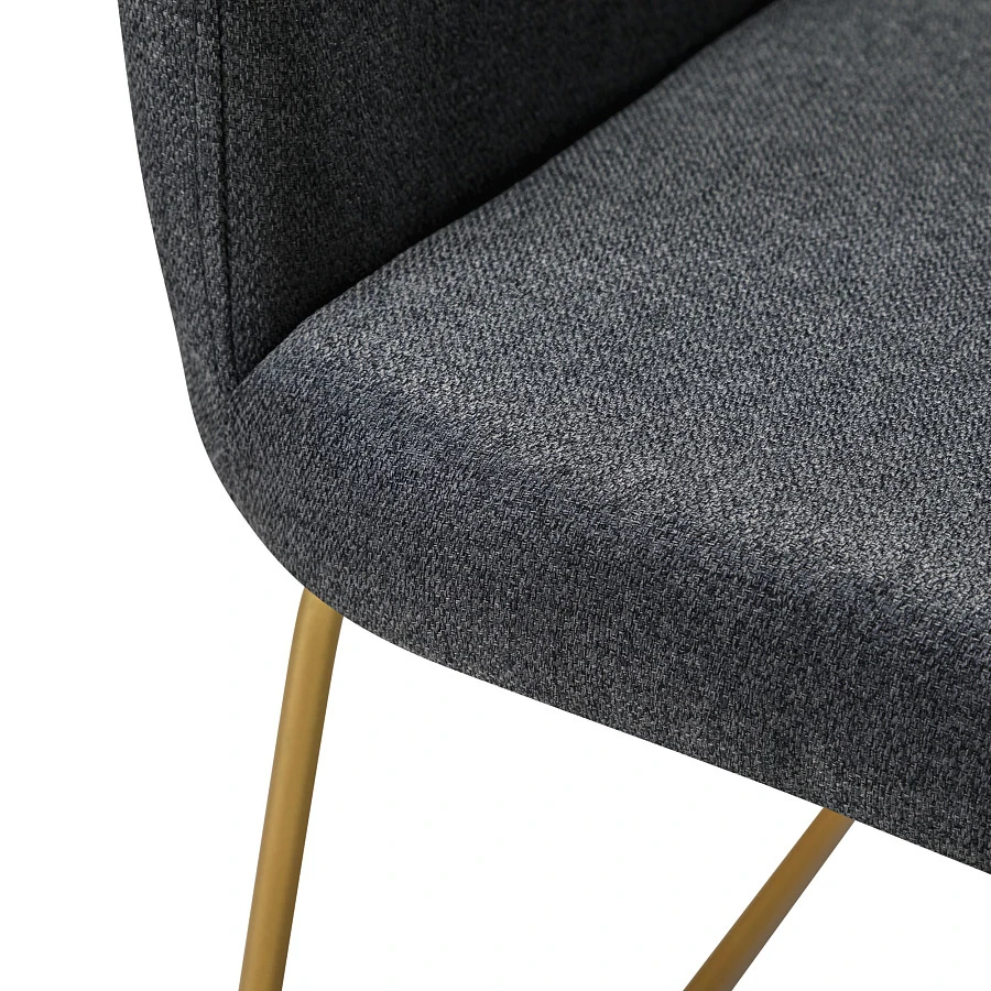 Кресло Oscar тёмно-серый/Линк золото - фото 4