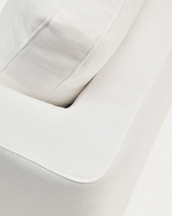 Gala 4-местный диван с левым шезлонгом белый 300 см - фото 15