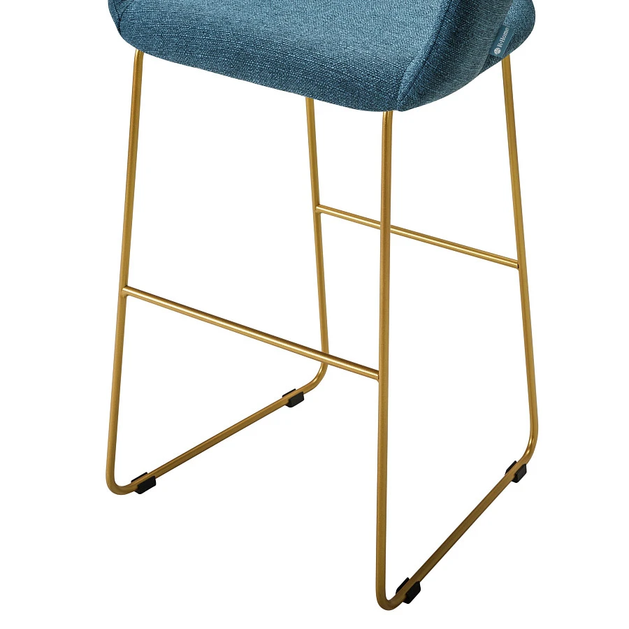 Кресло Бар. Hugs синий/Линк золото - фото 6