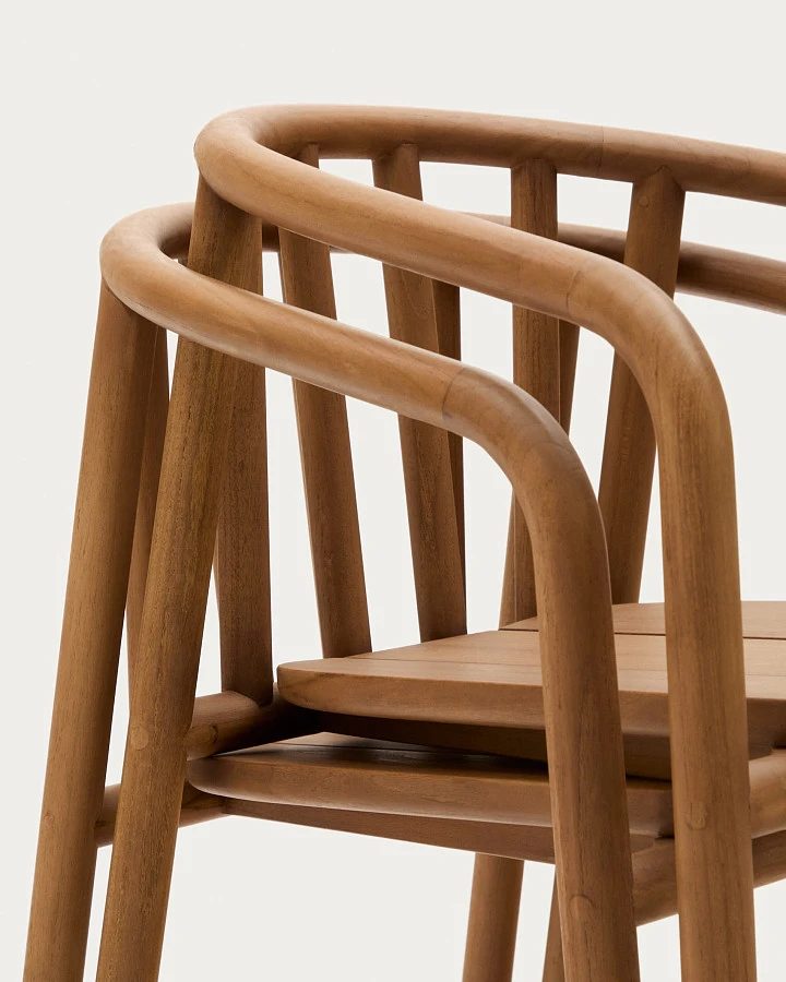 Штабелируемый стул Turqueta из массива тикового дерева - фото 15