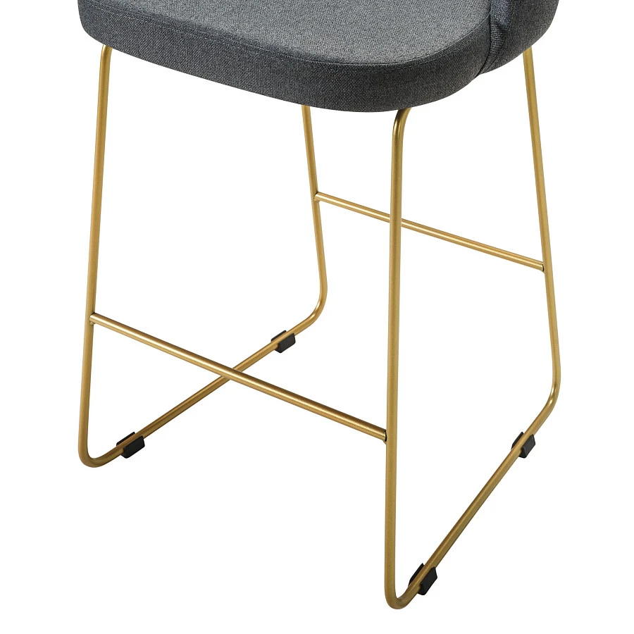 Кресло полубар Lars тёмно-серый/Линк золото - фото 5