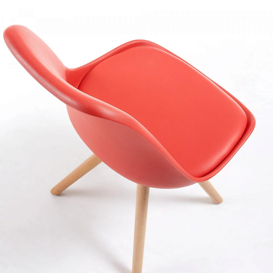 Стул Lars красный пластик - фото 5