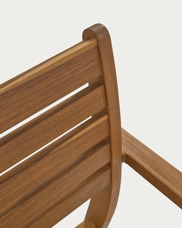 Стул Hanzel для сада из массива акации - фото 8