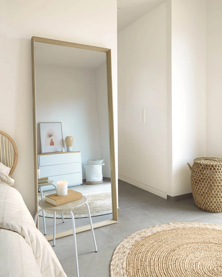 Зеркало Yvaine натуральная отделка 80 x 180 cm - фото 3