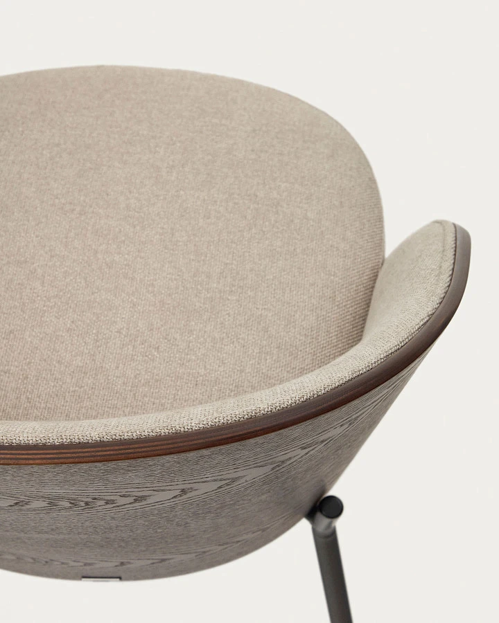 Стул Eamy светло-коричневый из шпона ясеня с отделкой венге - фото 13