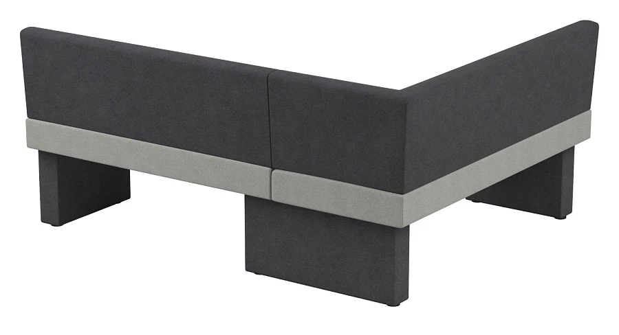 Диван кухон. Ratio 140-178 L grey/silver - фото 2