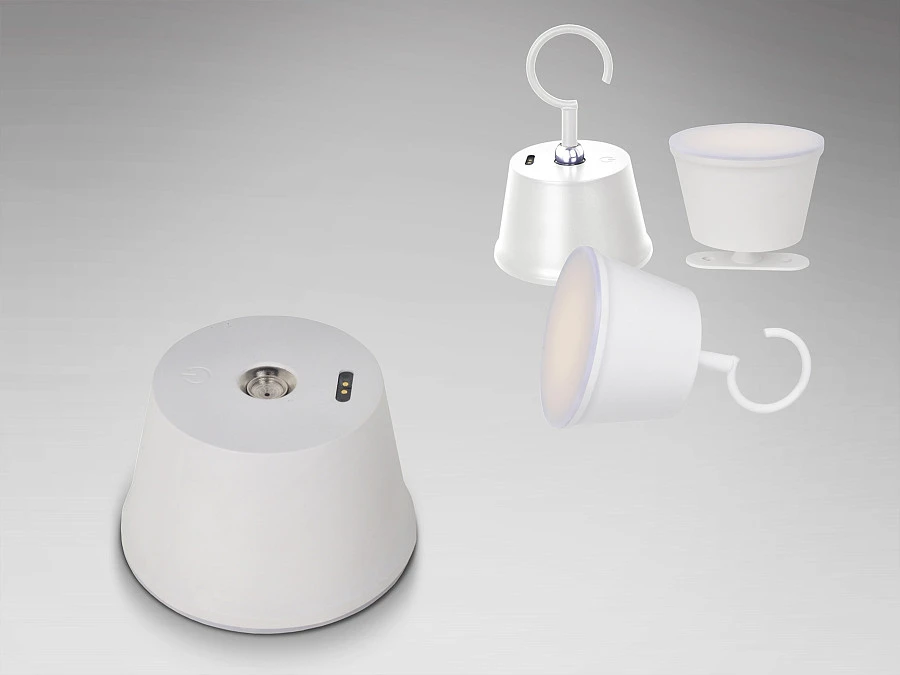 Cuco Уличная настольная лампа LED белая - фото 9