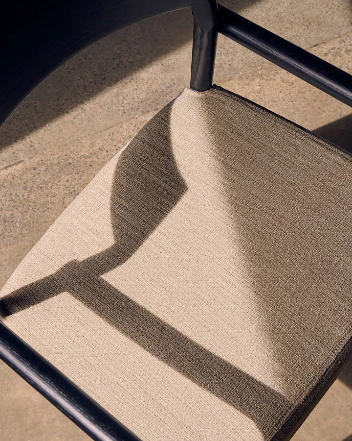 Стул Falconera со съемным чехлом из массива дуба с черной отделкой FSC Mix Credit - фото 3