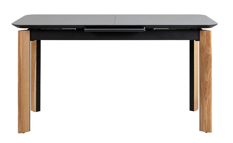 Стол раскл. Combi Glass 120-150 Automatic Natur/Dark matte glass - фото 2