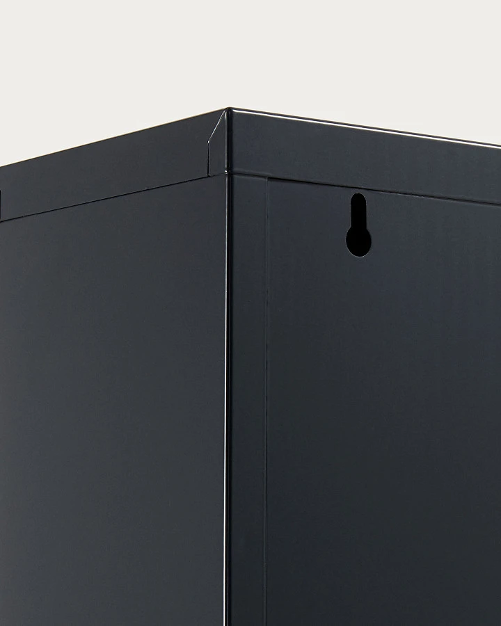 Полка для обуви Rox 4 двери металлическая графит - фото 5