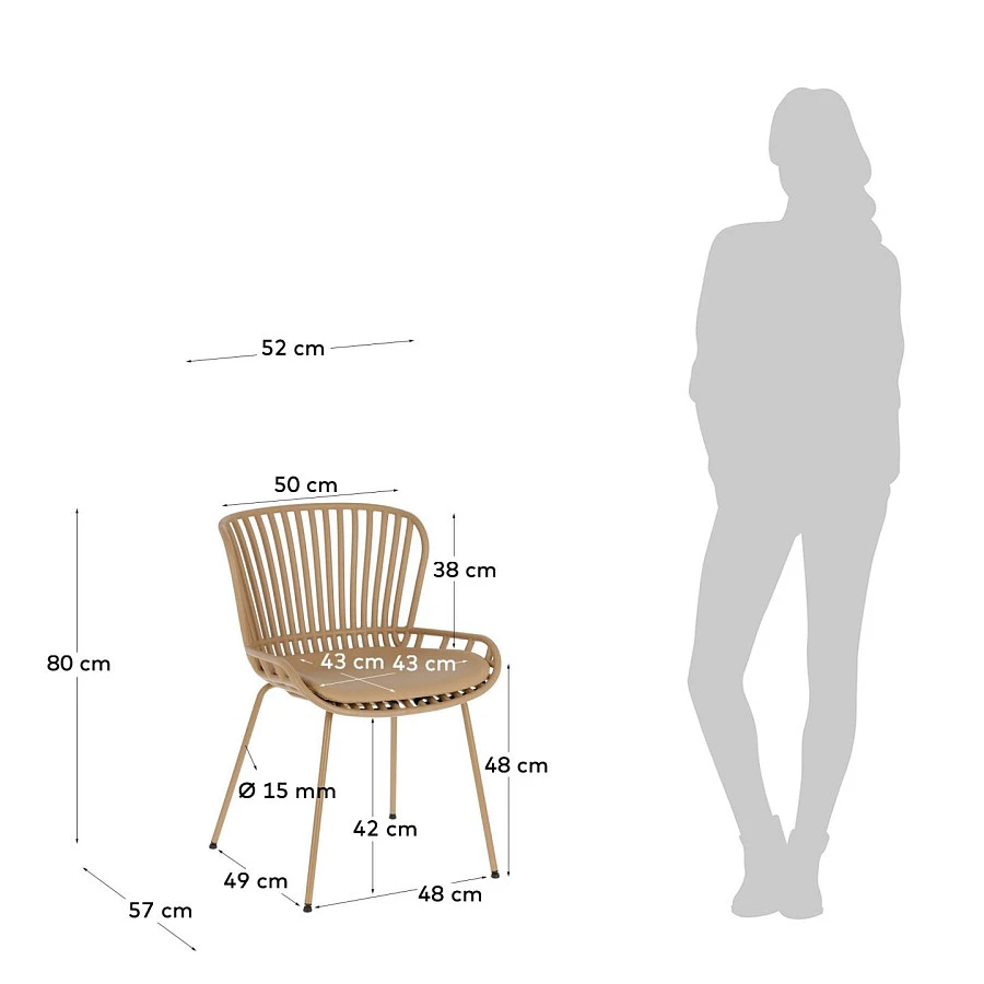 Стул Surpik бежевый - фото 7