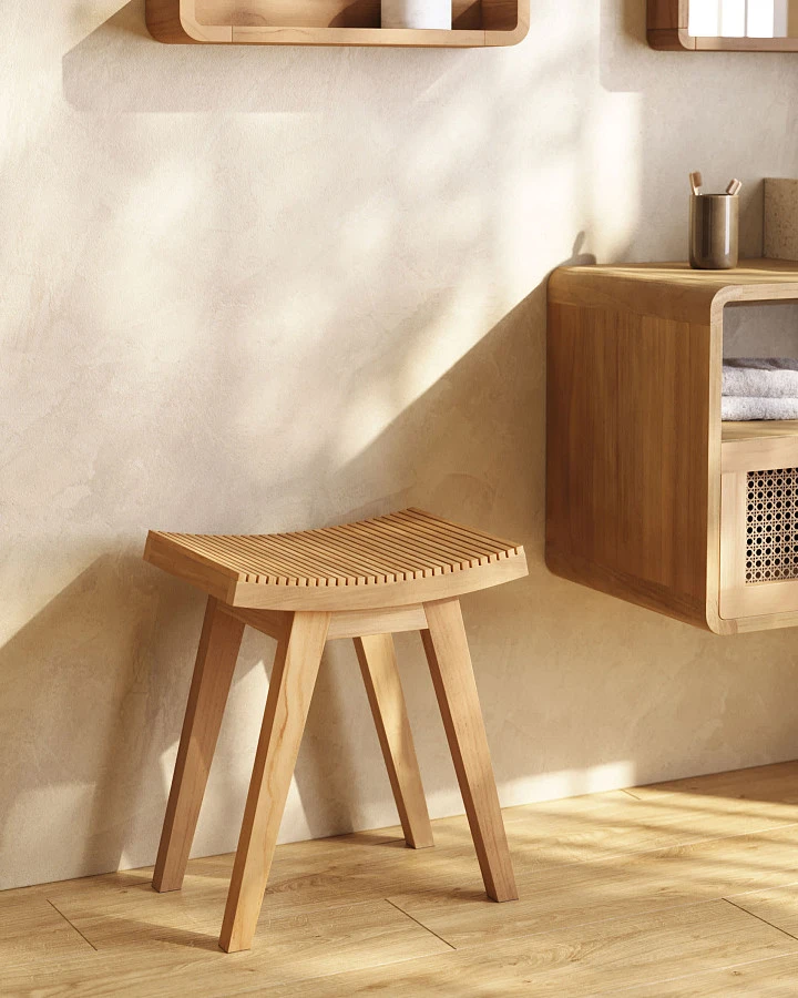 Подставка для ног Vicentina из массива тика - фото 4