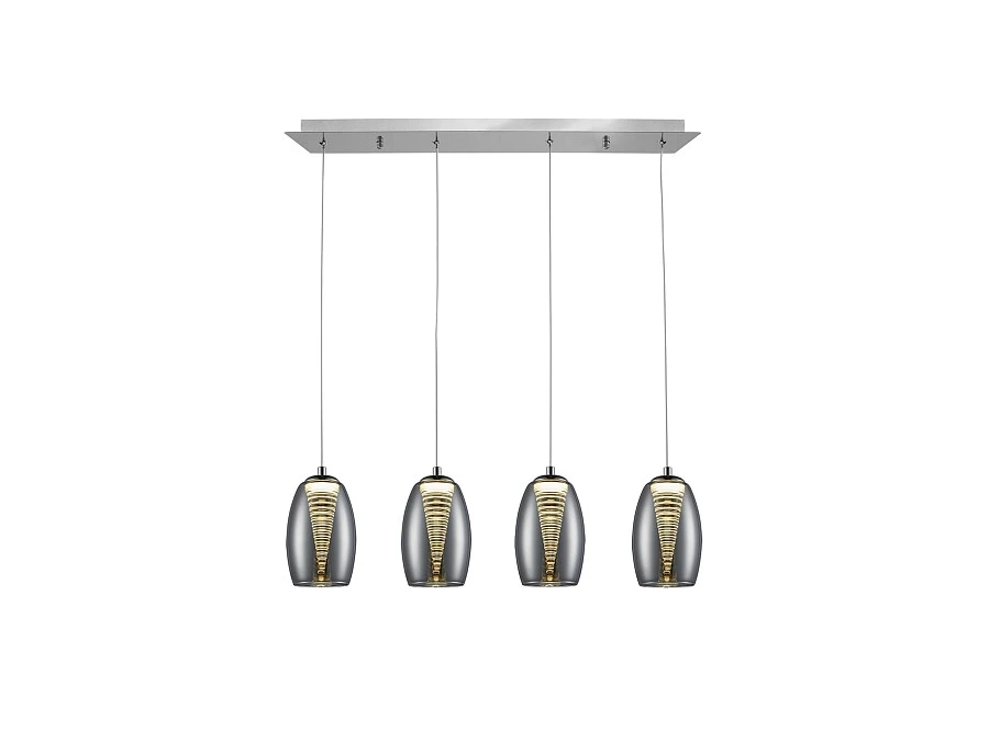 Подвесной светильник Nebula 4L LED хром - фото 6
