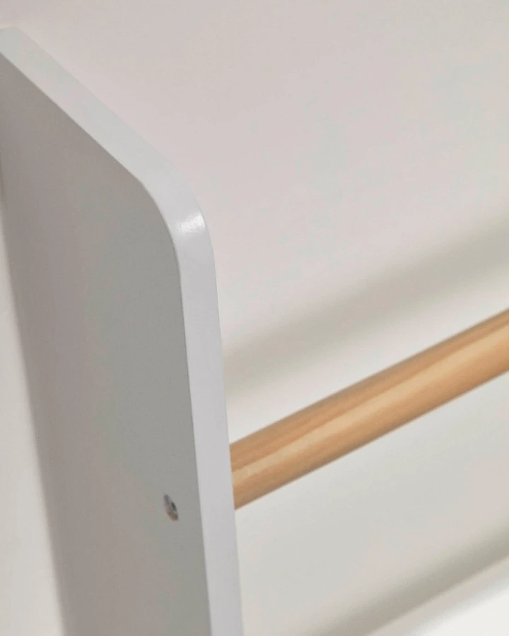 Стеллаж Gopi из массива сосны FSC с натуральной и белой отделкой 50 x 60 см - фото 6