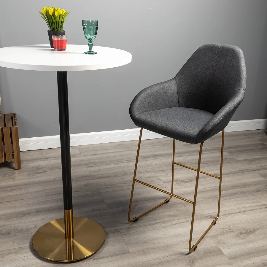 Кресло Бар. Kent тёмно-серый/Линк золото - фото 13