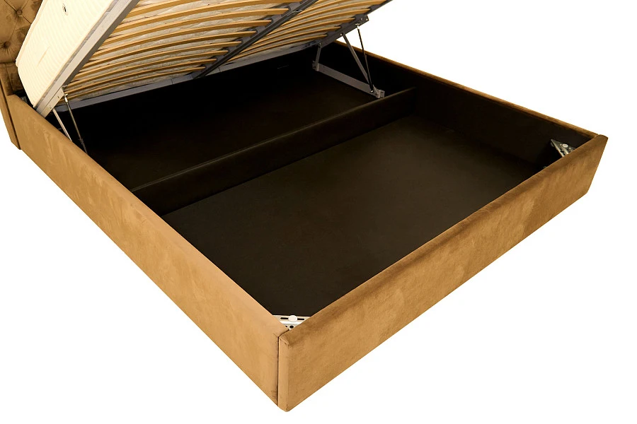 Кровать Графиня  200х200 коричневого цвета - фото 5