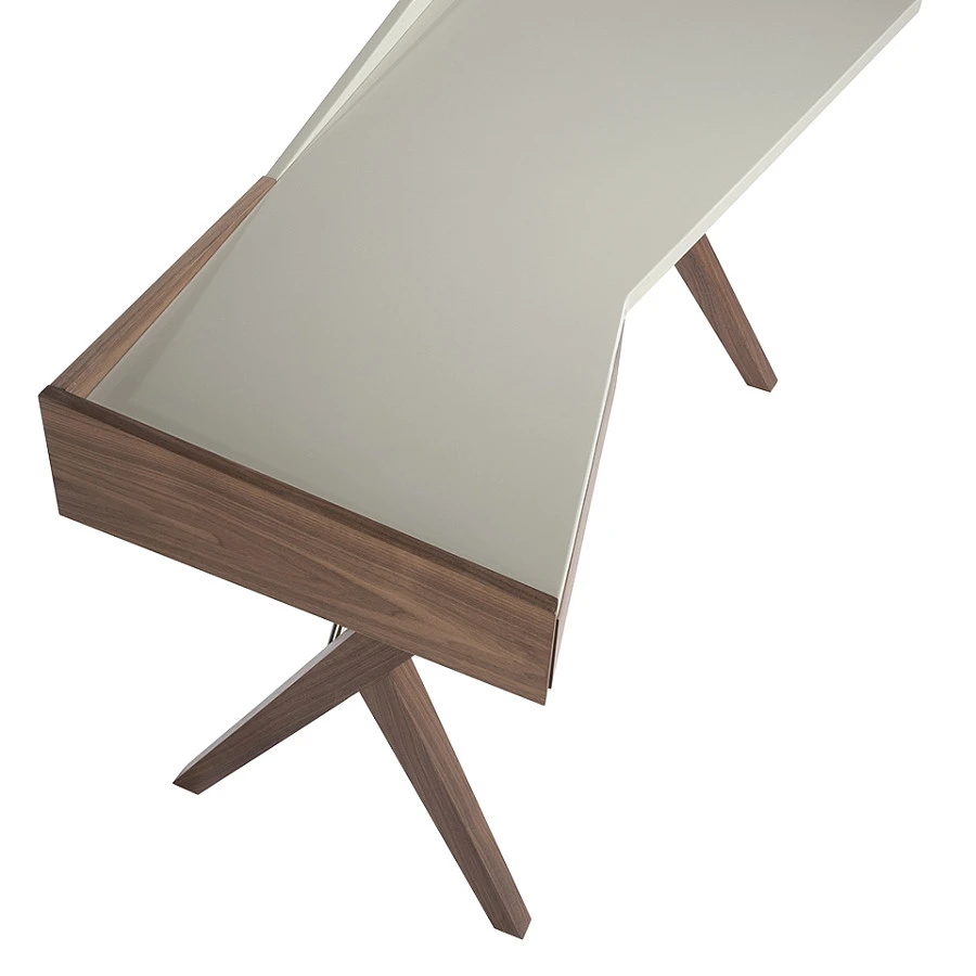 Стол Comodidad орех / жемчужный лак W1010OT /3018 Ral 7035 - фото 5