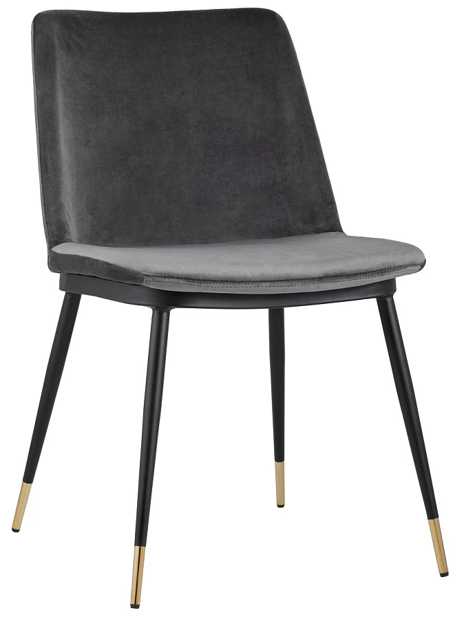 Стул Мелисса велюр темно-серый