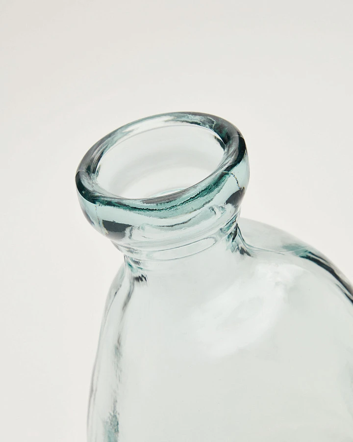 Brenna Ваза из 100 % переработанного прозрачного стекла 51 см - фото 5