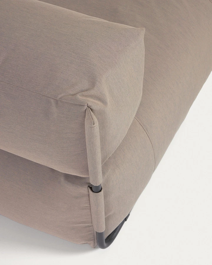 Square пуф квадратный со спинкой 101 x 101 см, бежевый, для садового модульного дивана - фото 11