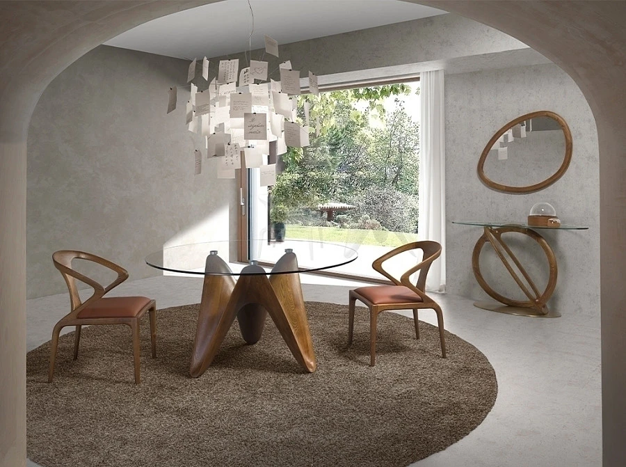 Зеркало 3245/21073E в дерев. раме орех. цвета - фото 7