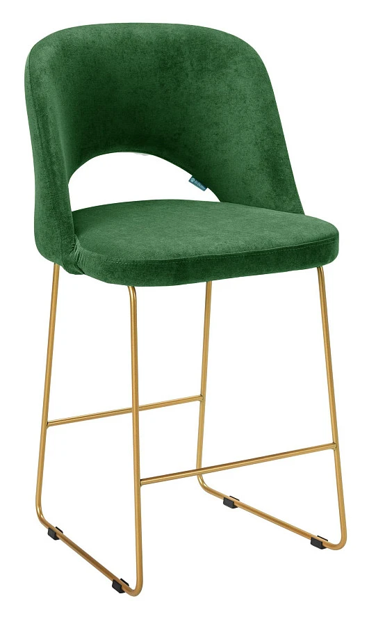 Кресло полубар Lars зелёный/Линк золото