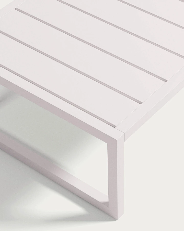 Comova Столик для улицы из белого алюминия 60 x 60 см - фото 4